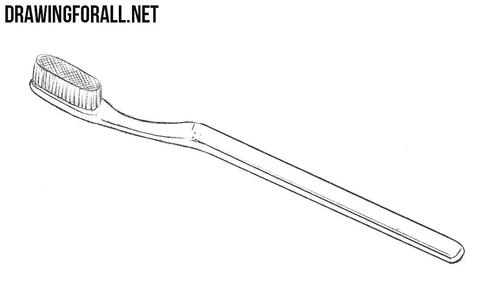 Toothbrush drawing tutorial