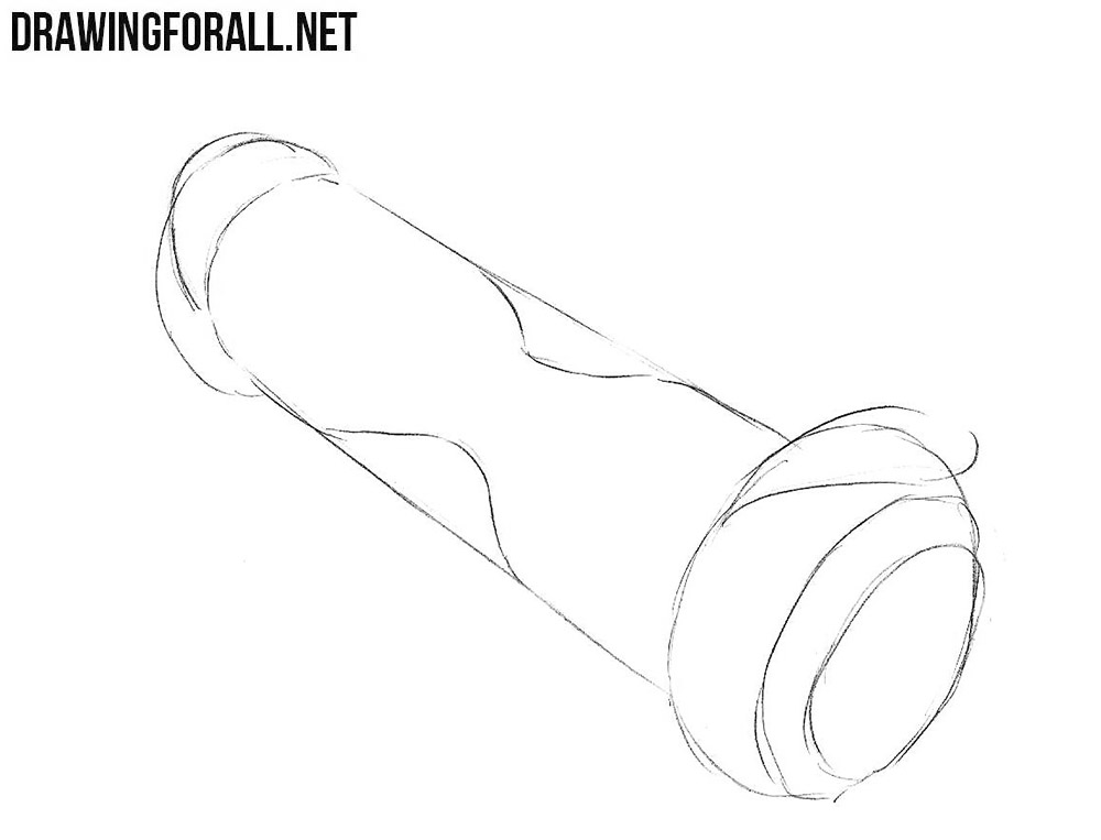 how to draw a hoverboard step by step
