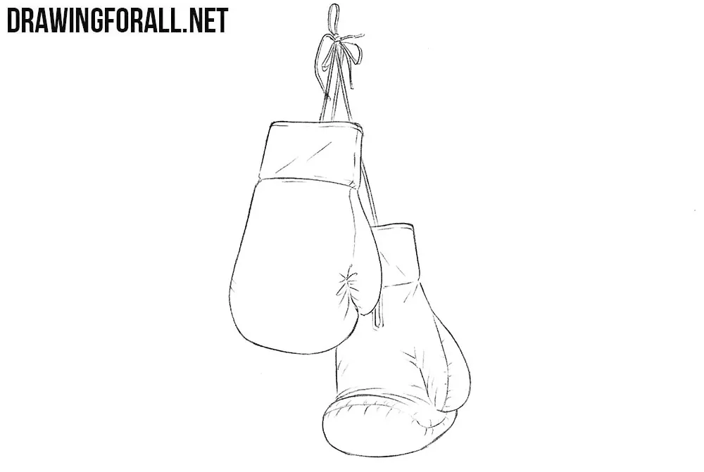 Boxing gloves drawing
