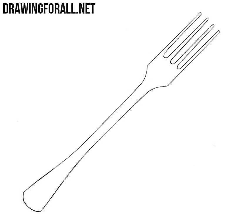 Fork drawing tutorial