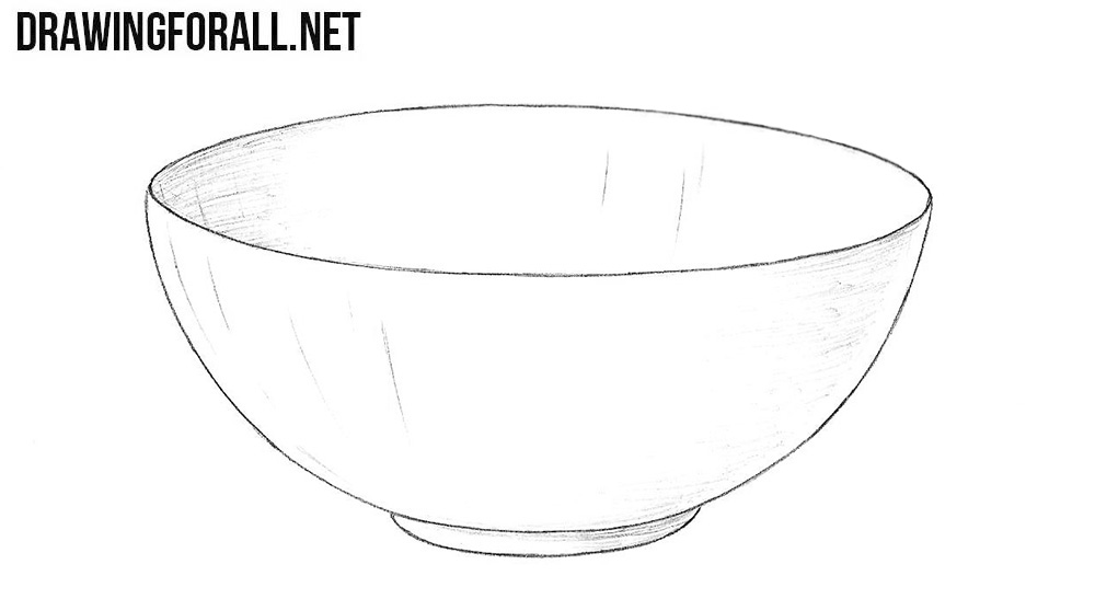 How to draw a bowl