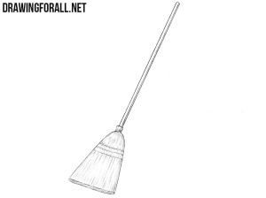 Simple Reed Broom Drawing How to Draw a Broom