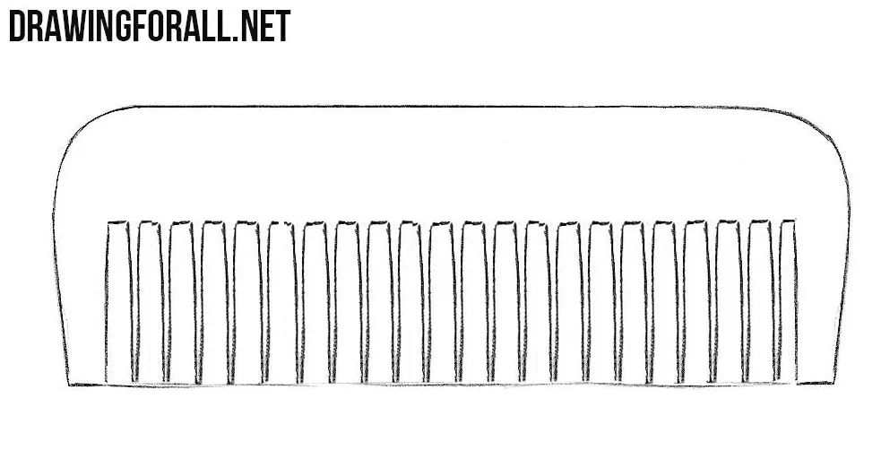 How to draw a comb