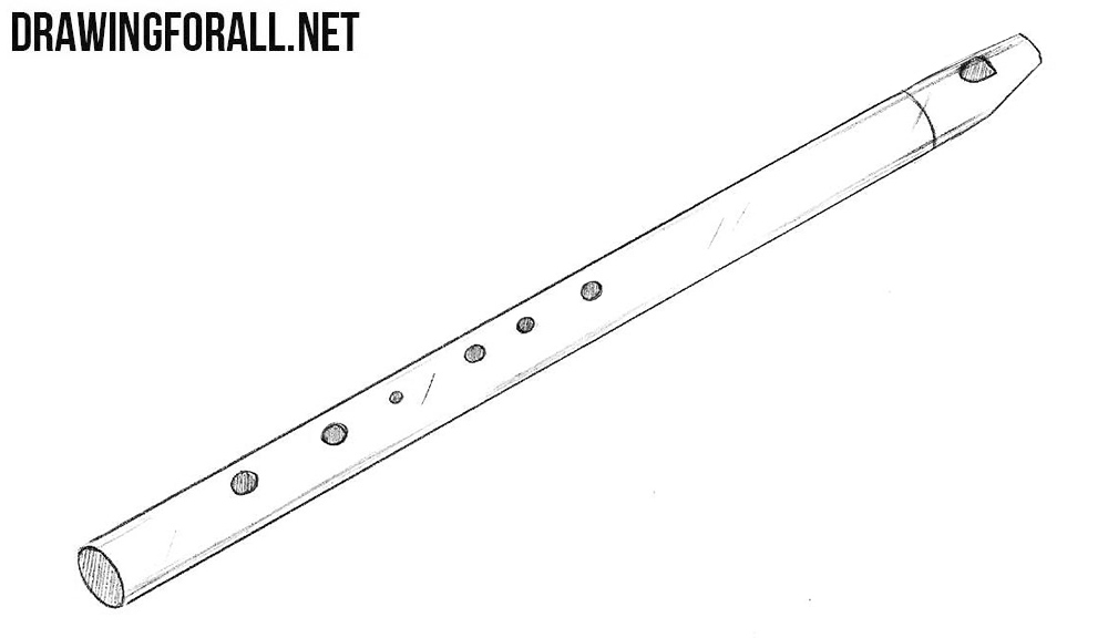 How to draw a flute