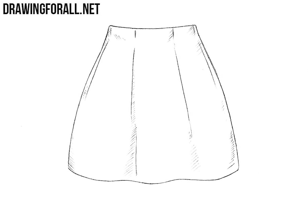 How to draw a skirt