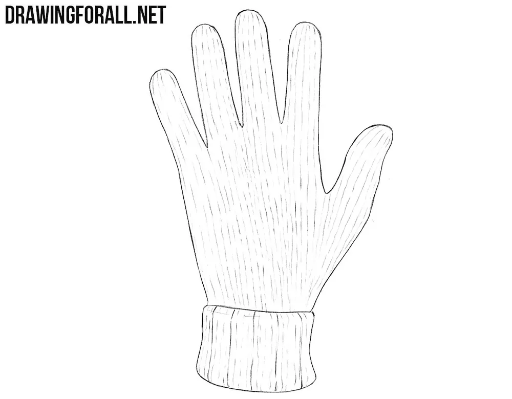 How to draw gloves