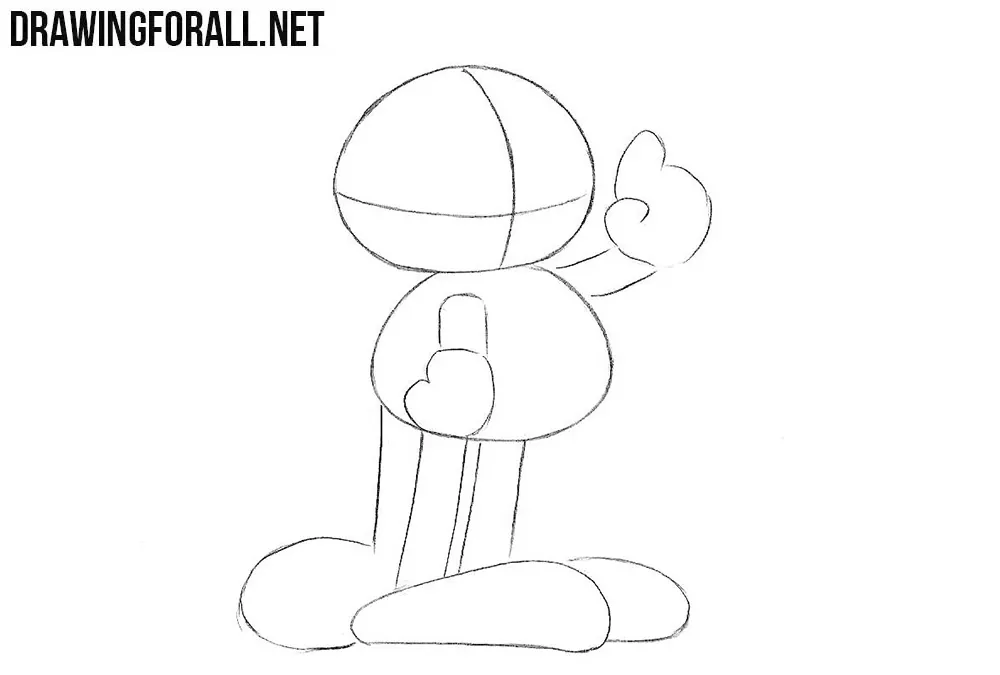 How to sketch Garfield step by step