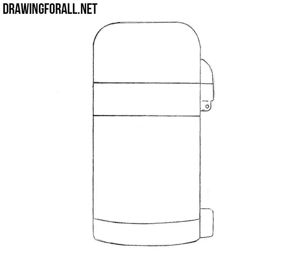 How to sketch a thermos