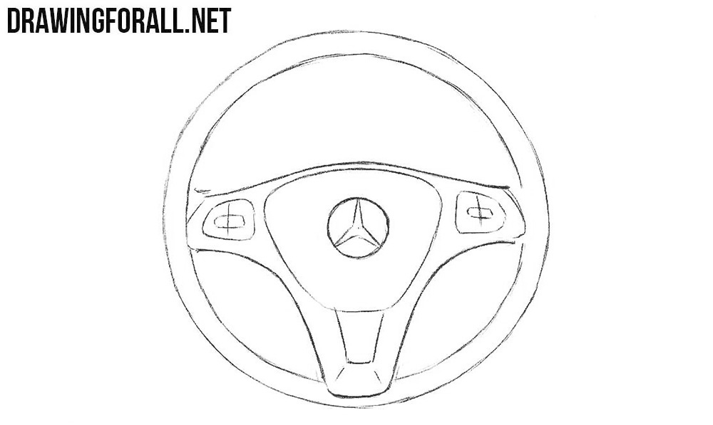 Learn to draw a steering wheel