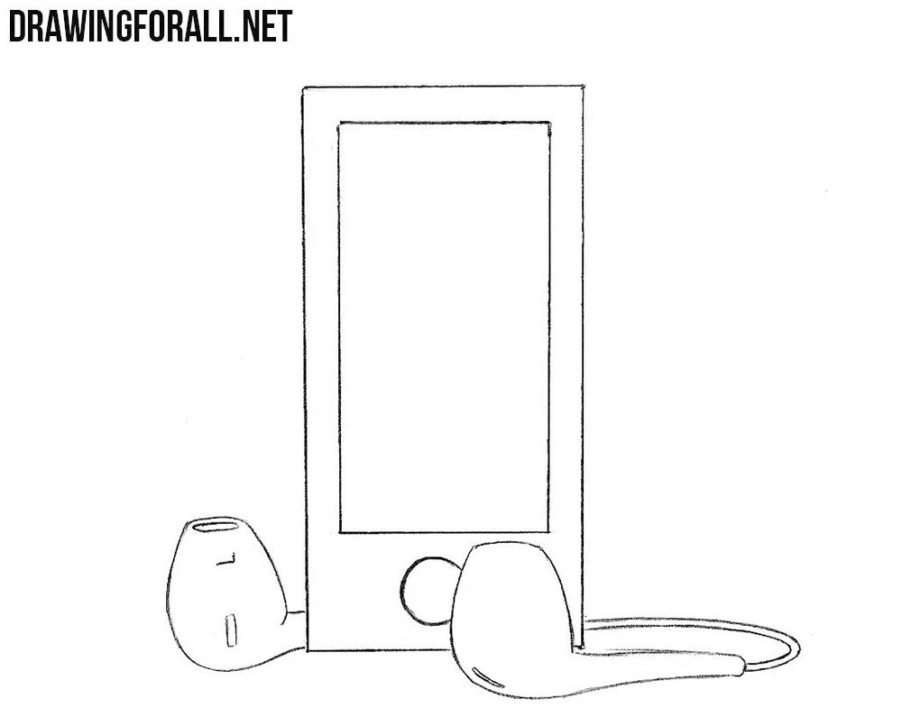 MP3 player drawing