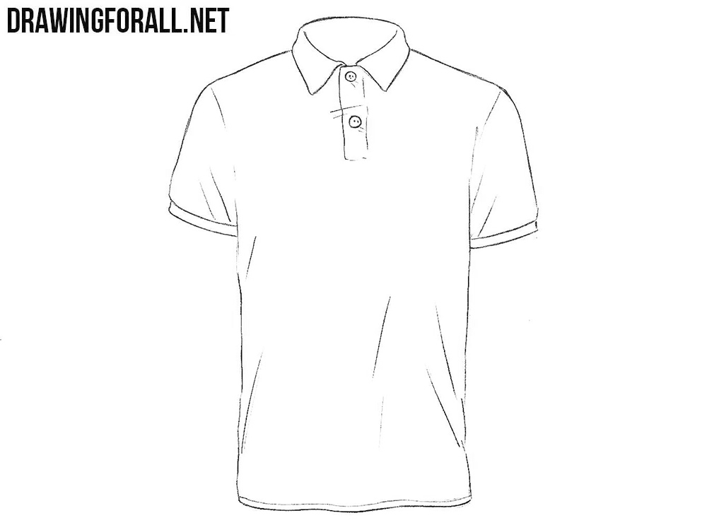 Polo shirt drawing