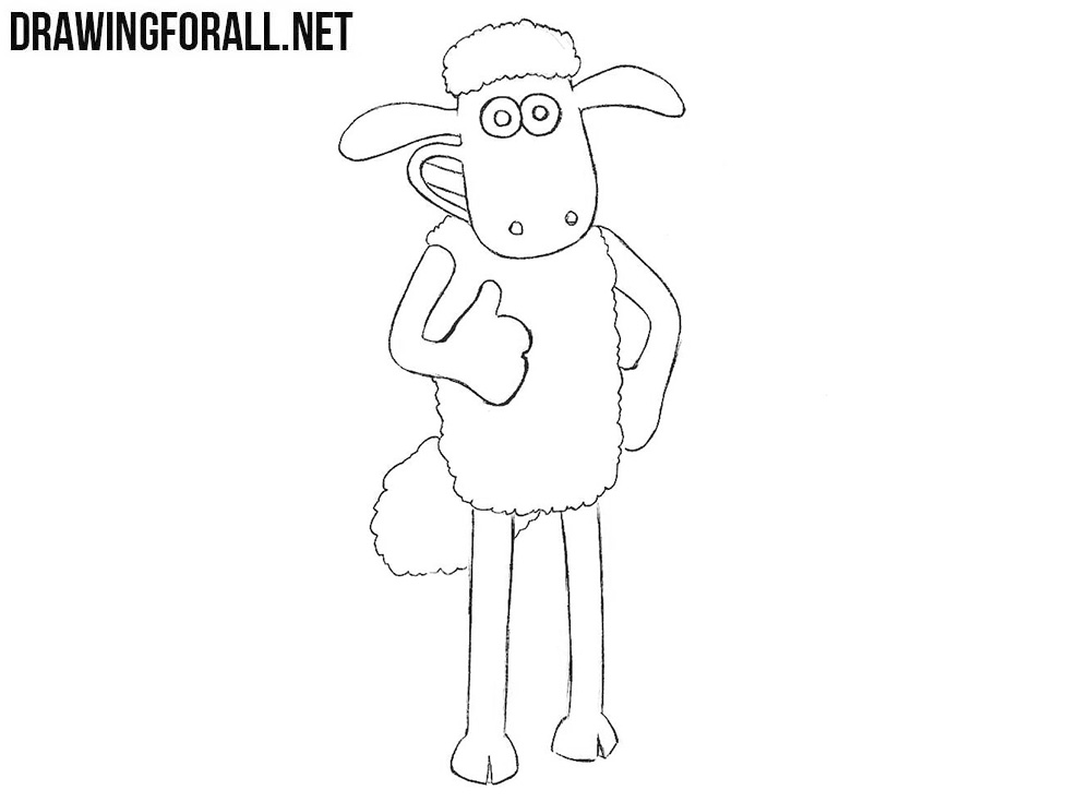Shaun the Sheep drawing