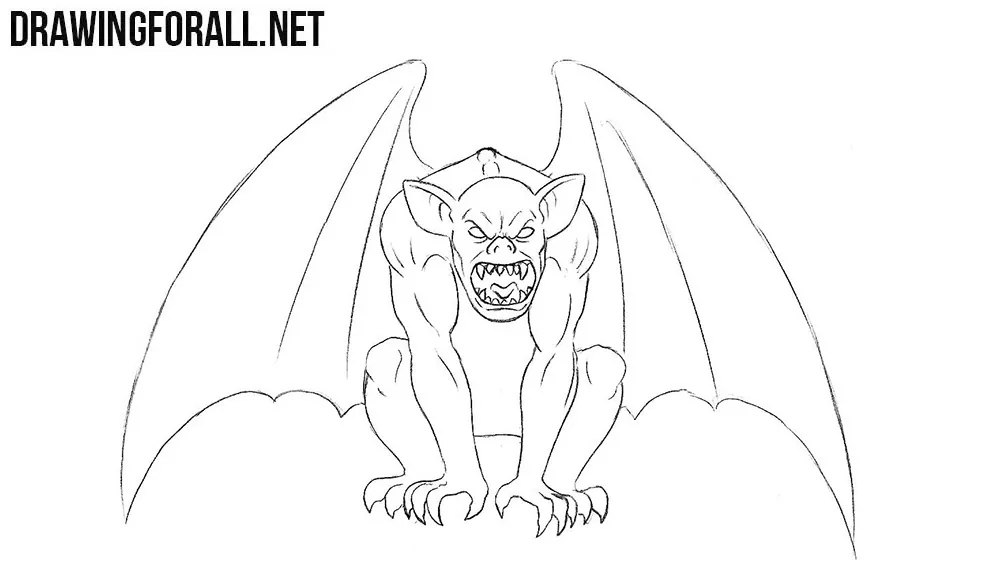 Gargoyle drawing tutorial