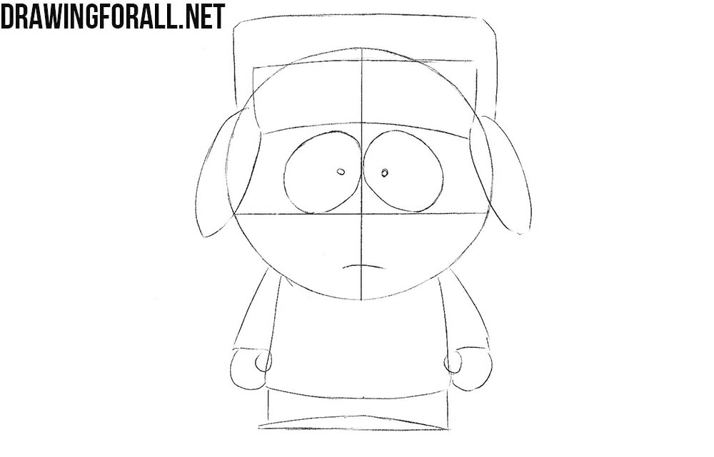 How to draw Kyle Broflovski from South Park