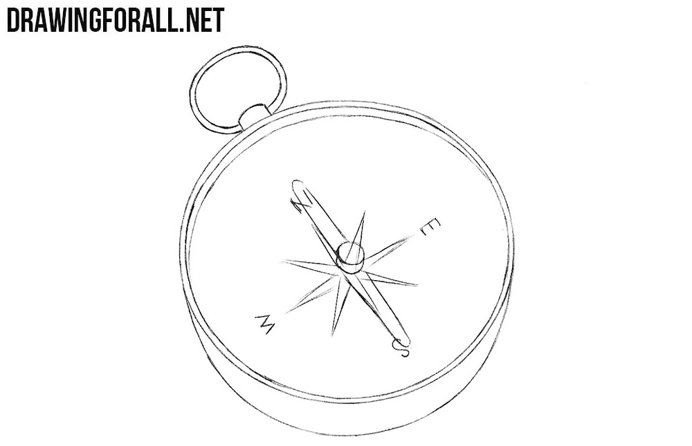 How to draw a compass easy