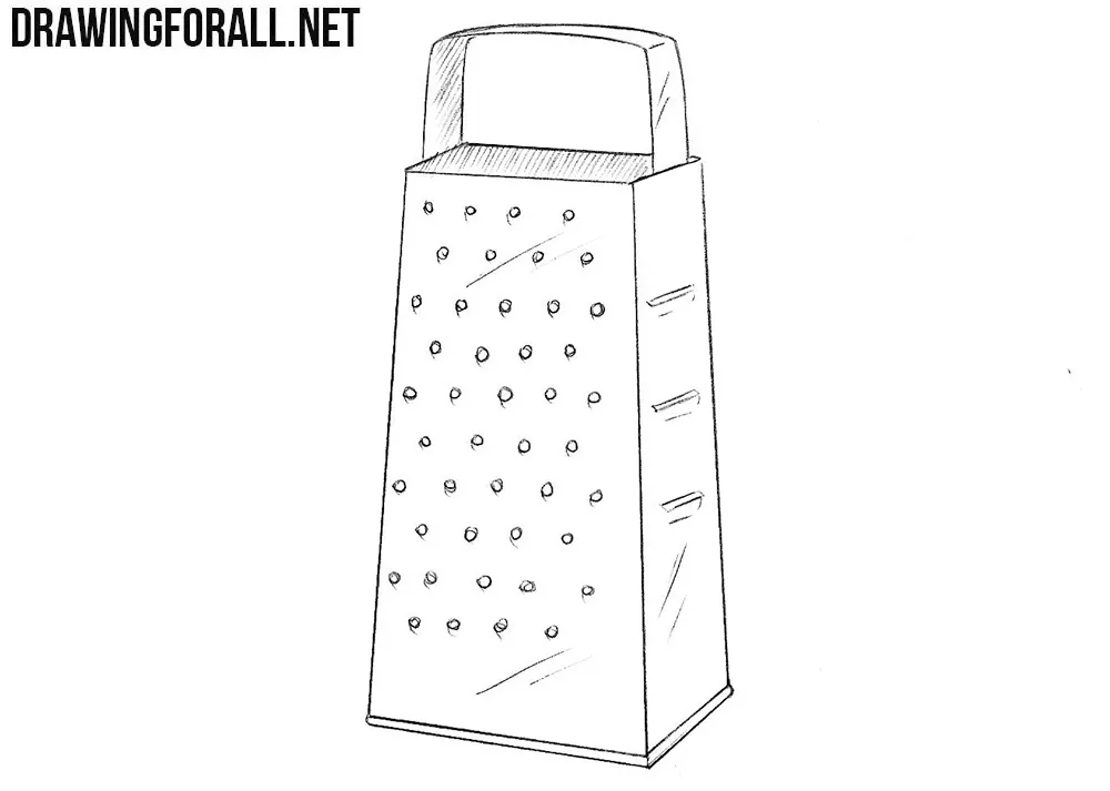 How to draw a grater