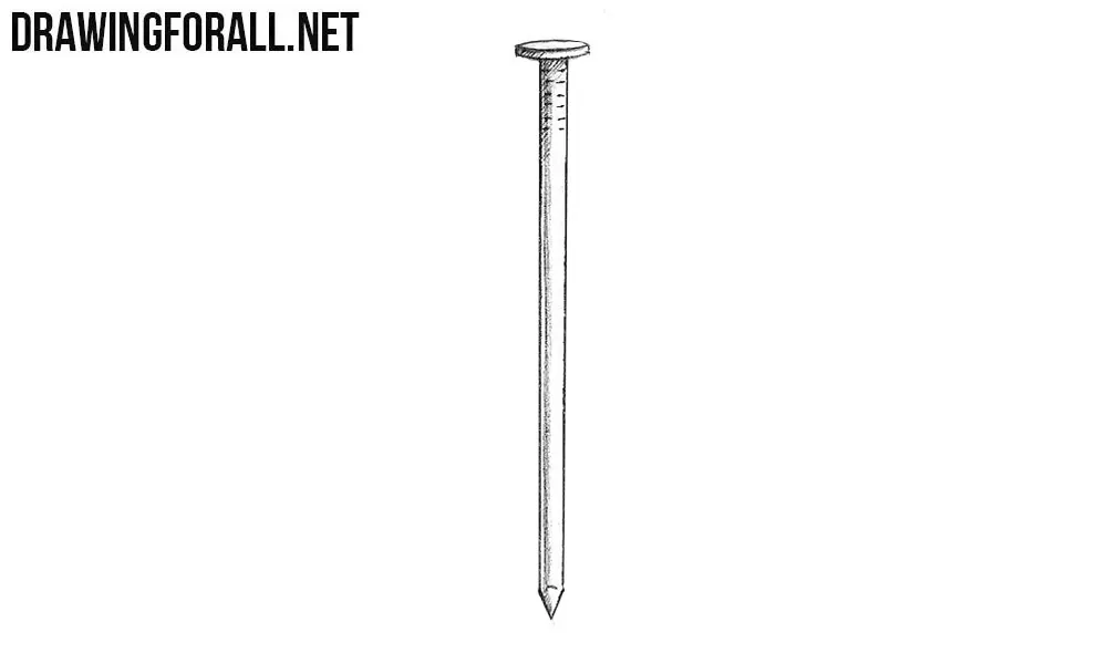 How to draw a nail