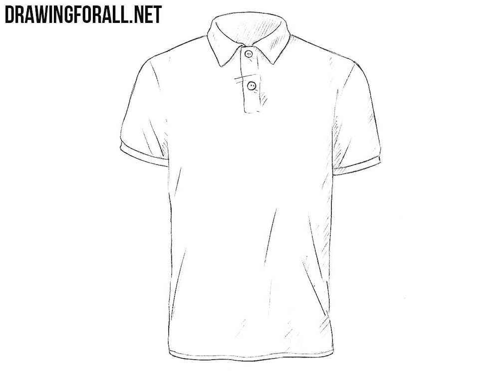 How to draw a polo shirt