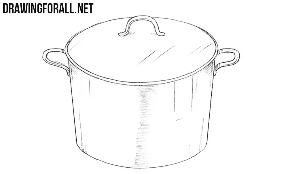 5 How to draw a saucepan