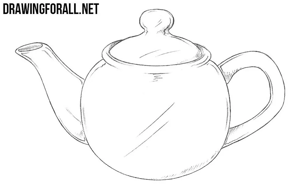 Still Life #101 - Drawing from Observation of a Teapot in Charcoal - YouTube