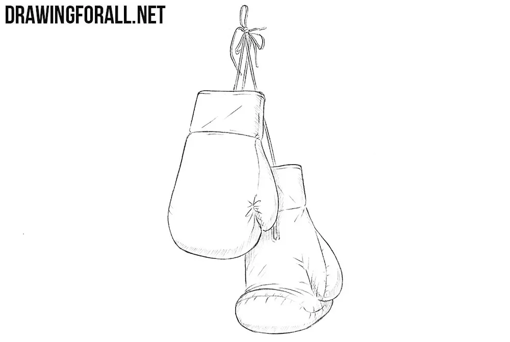 How to draw boxing gloves