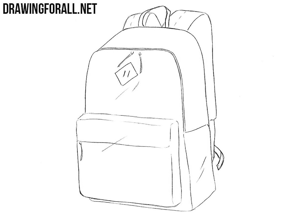 Schoolbag drawing tutorial