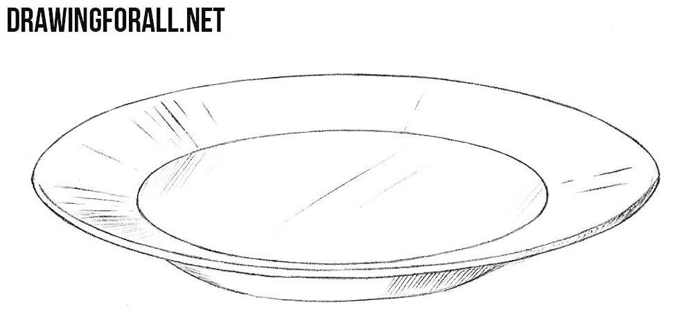  how to draw a plate