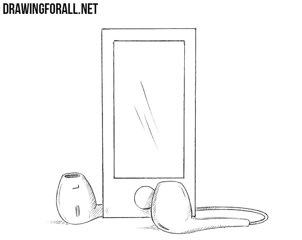 how to draw an MP3 player