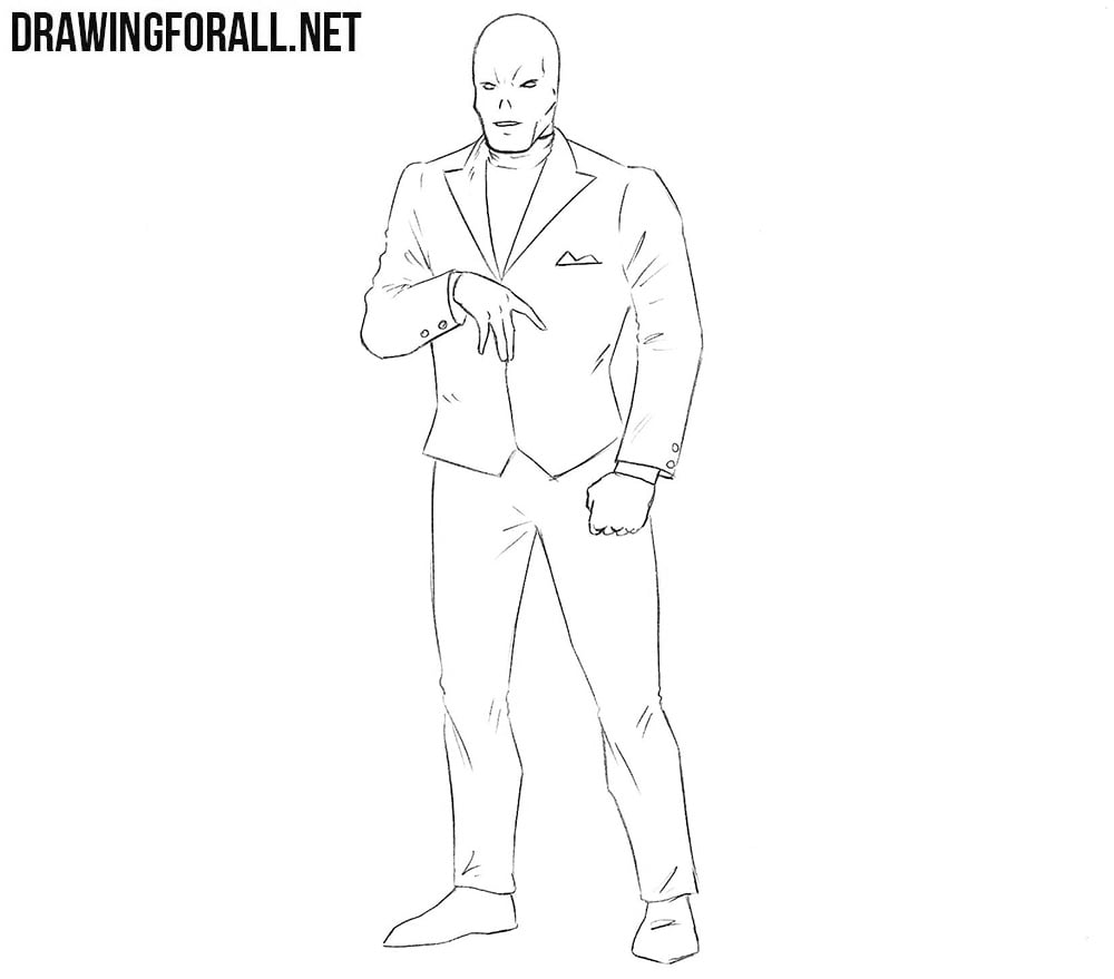 Chameleon from Marvel drawing tutorial