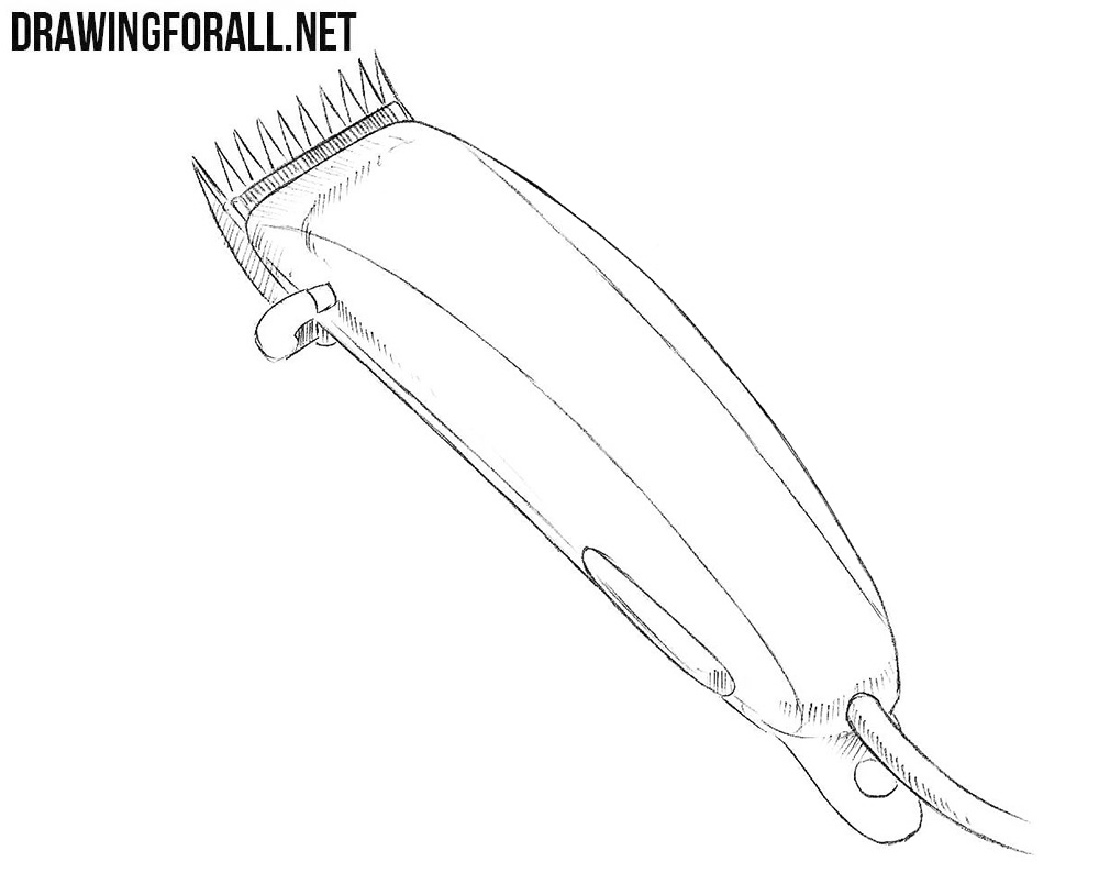 How to draw a hair clipper