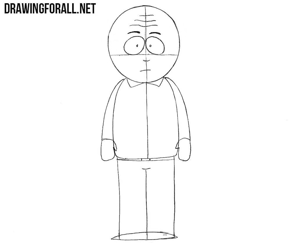 How to sketch Mr. Garrison