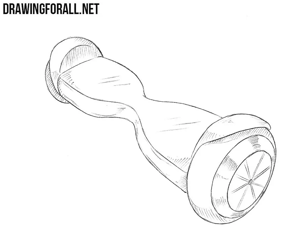 how to draw a hoverboard