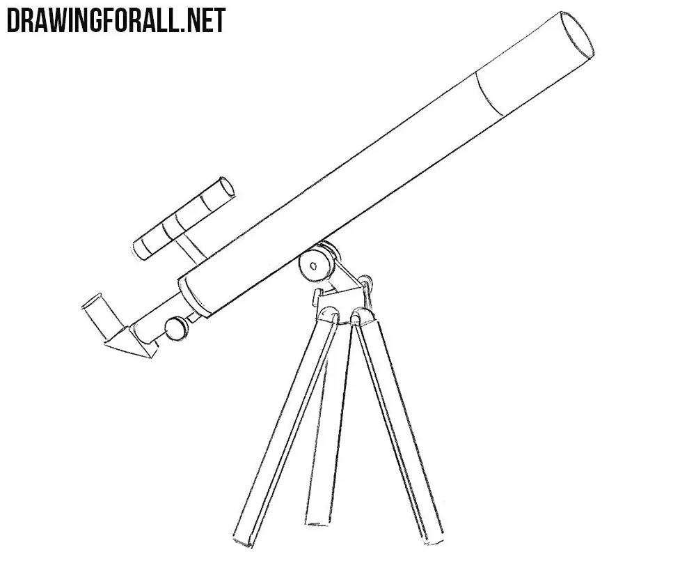 6 telescope drawing tutorial