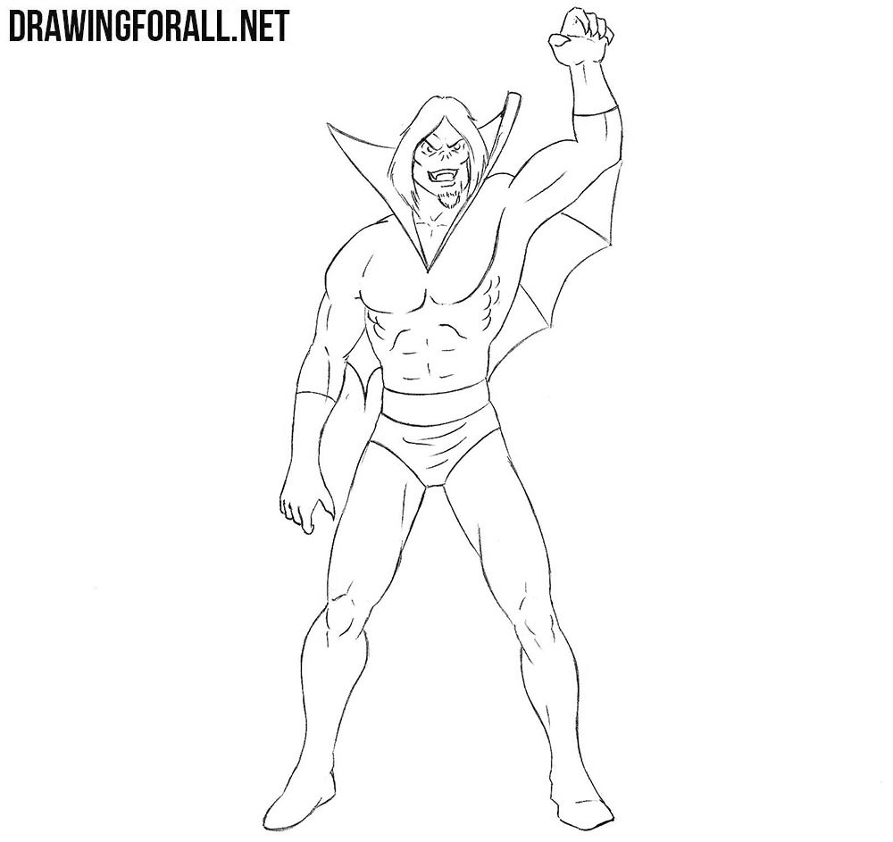 How to draw Morbius from Marvel comics