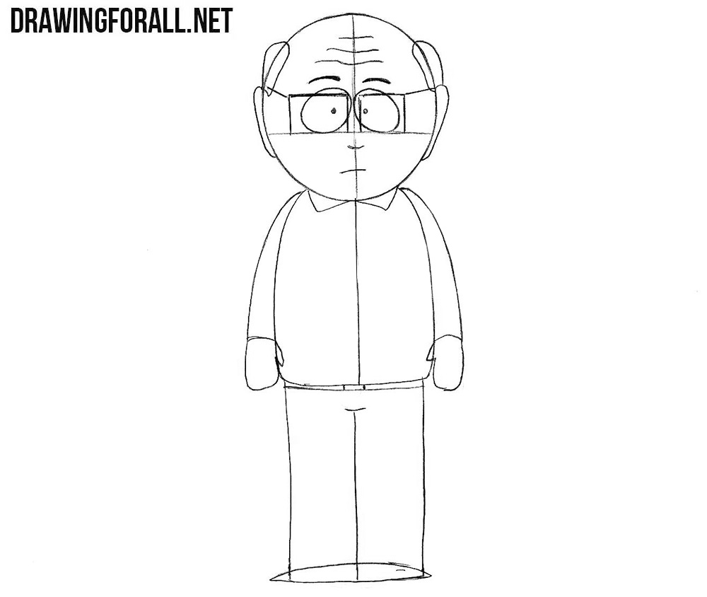 How to draw Mr. Garrison