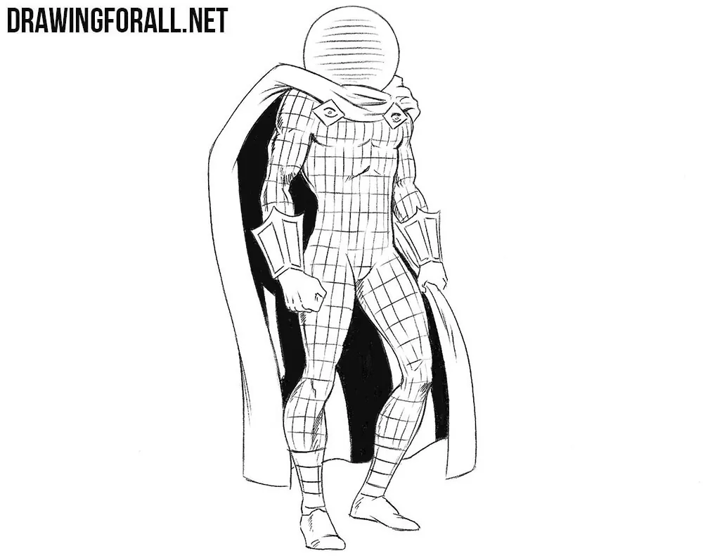 How to draw Mysterio