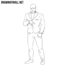 How to draw Chameleon from Marvel