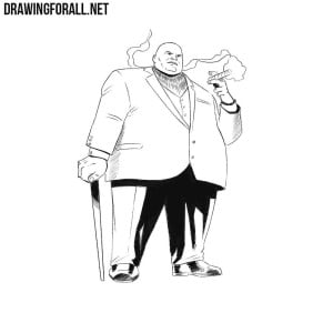 How to draw Kingpin from Marvel Universe