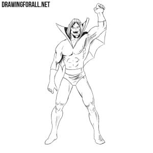 How to draw Morbius