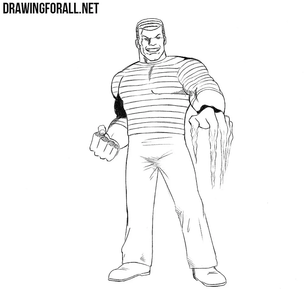 How to Draw Sandman from Marvel