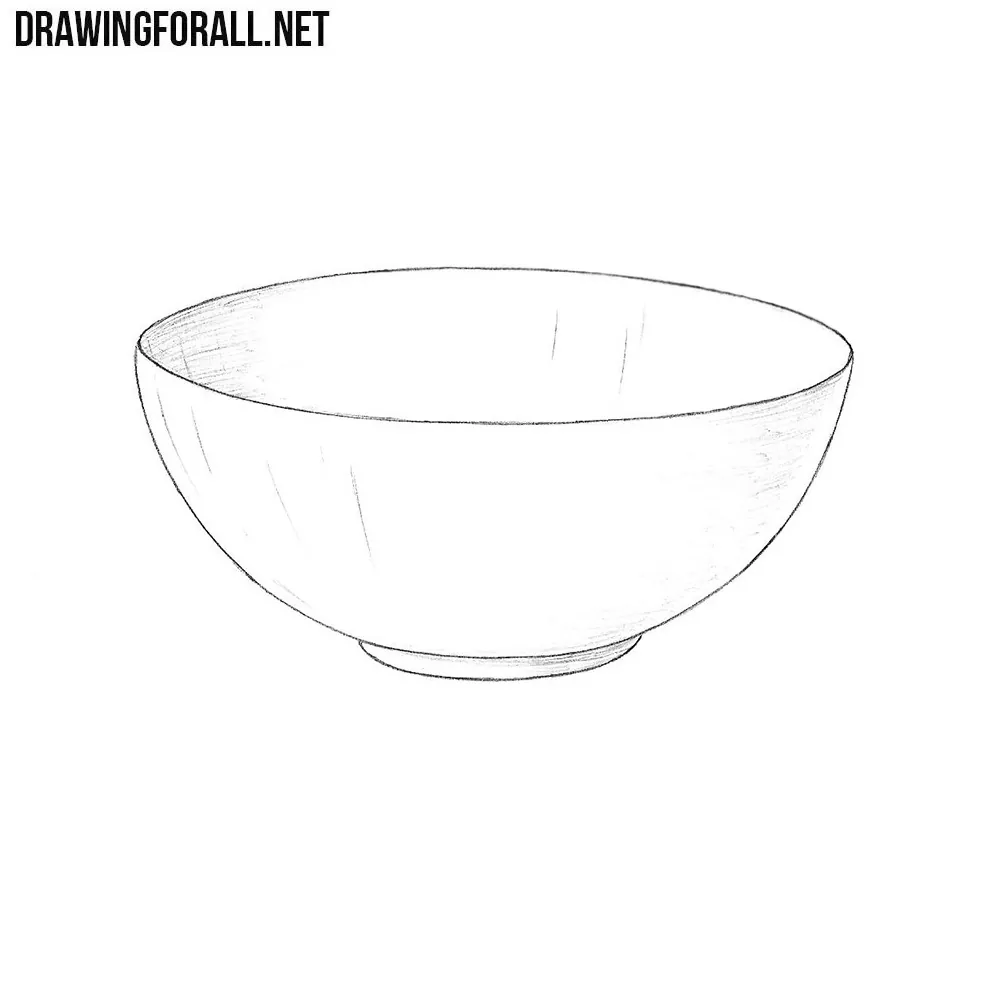 How To Draw A Bowl Step by Step Drawing Guide by Dawn  DragoArt