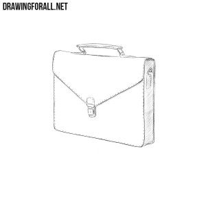 How to draw a briefcase