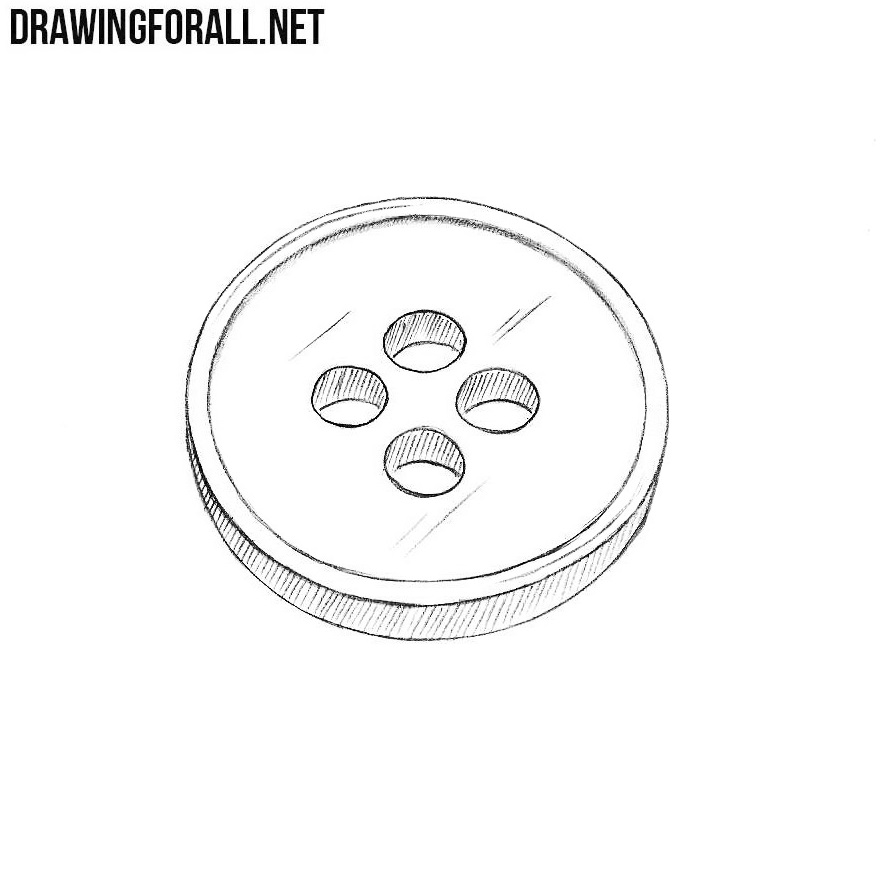 A button handdrawn doodle in sketch style Sewn button Handmade Thread  Vector simple illustration 7523190 Vector Art at Vecteezy