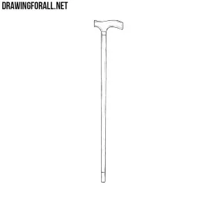 How to draw a cane