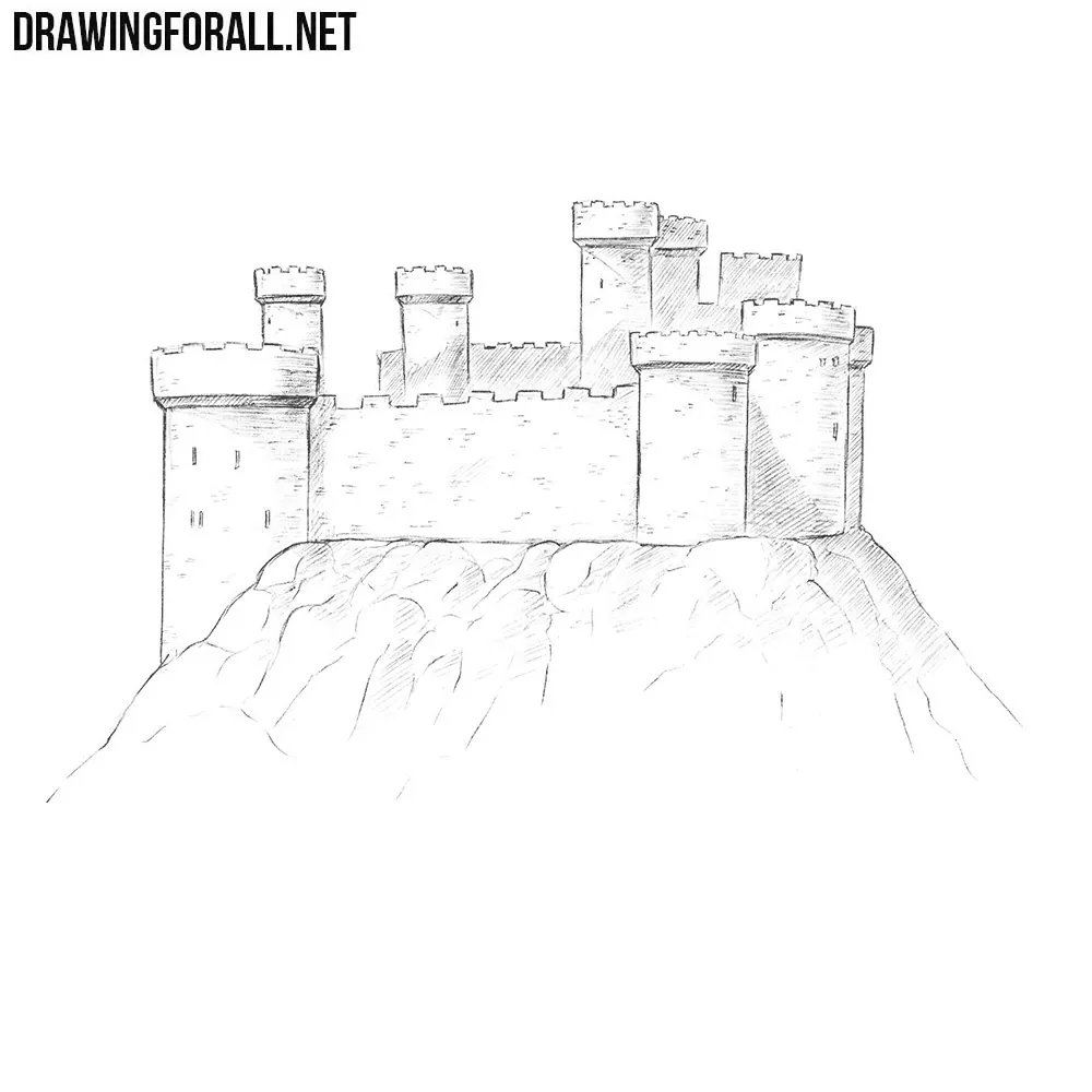 How to draw a castle