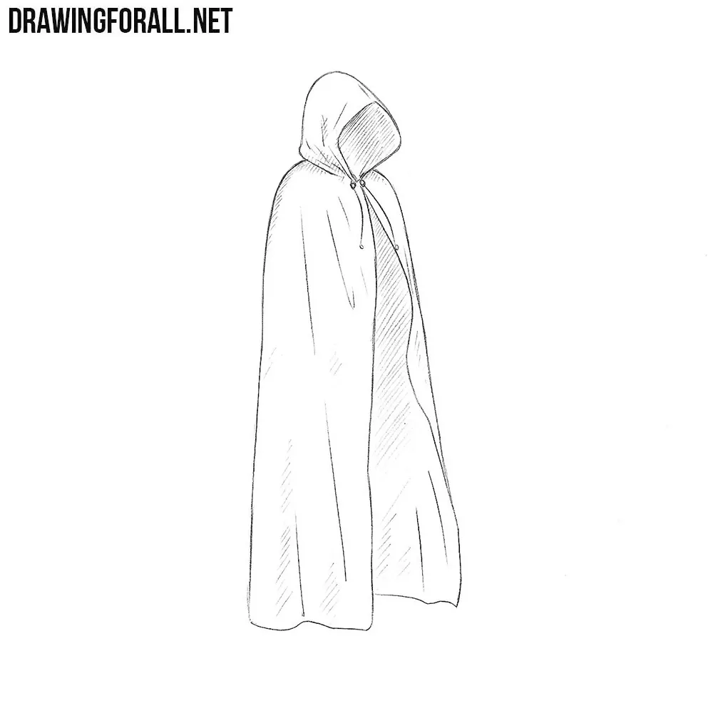 How to Draw a Cloak | Drawingforall.net