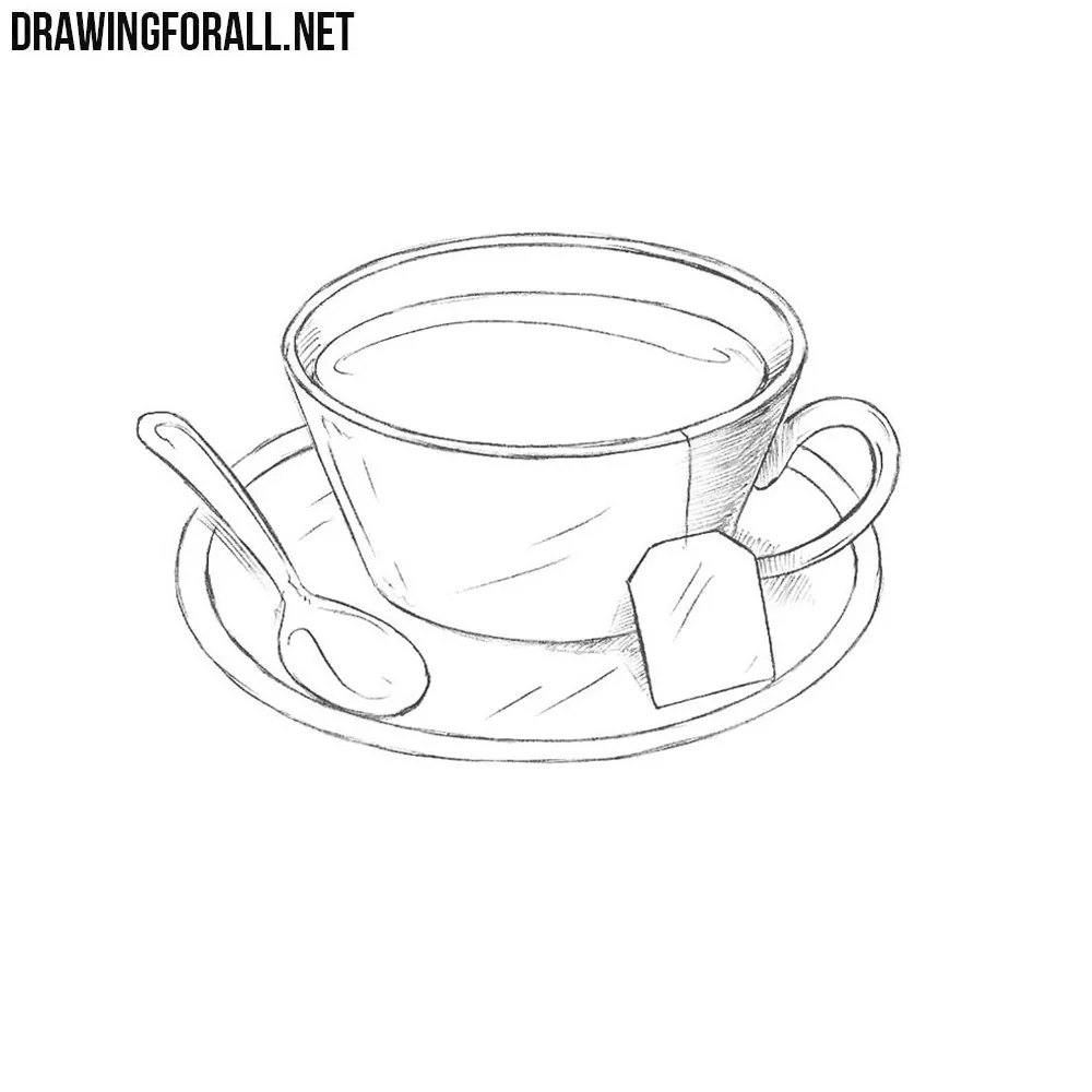 How to Draw a Cup of Coffee | Tea cup drawing, Coffee cup drawing, Drawing  cup
