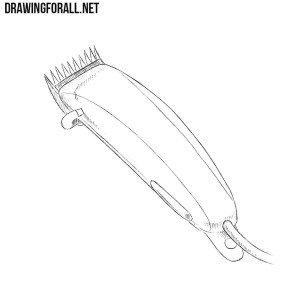 How to draw a hair clipper