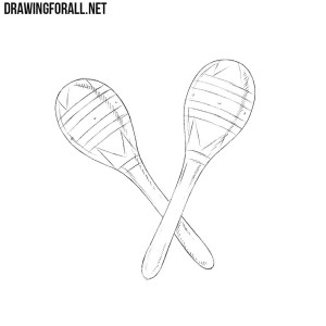 How to draw a maracas