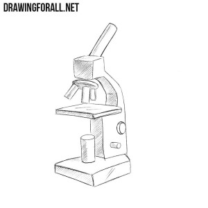 How to draw a microscope